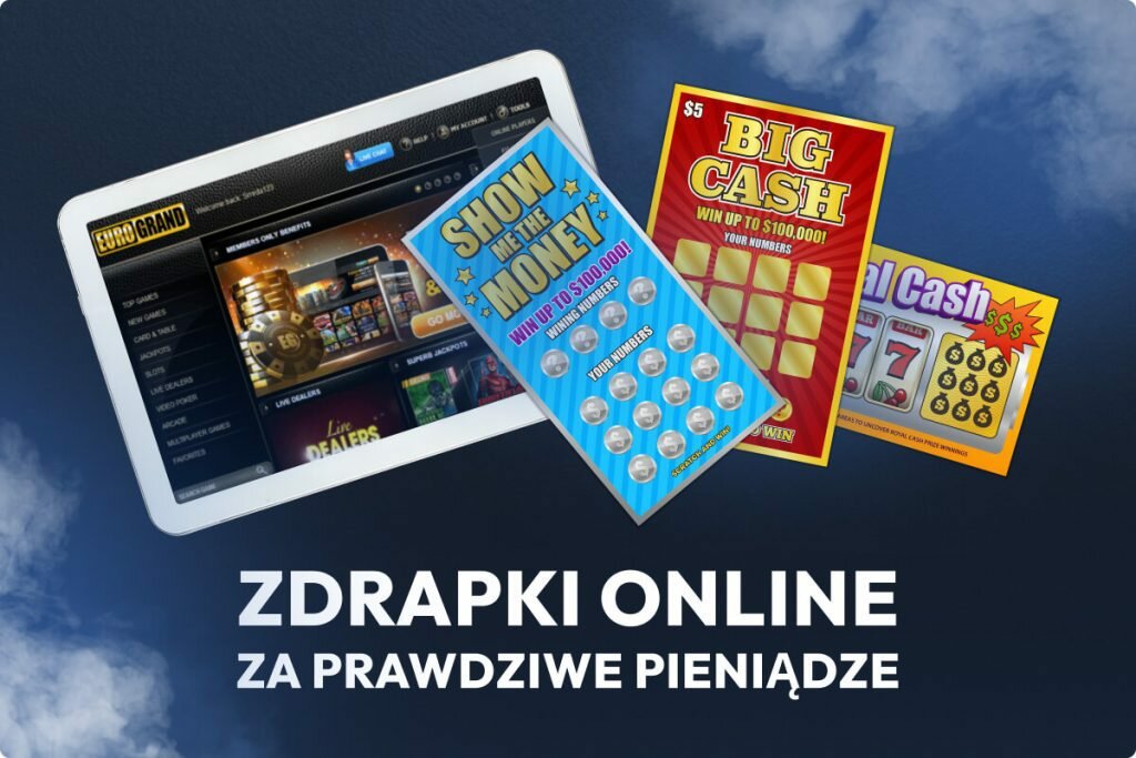 zdrapki online na pieniądze